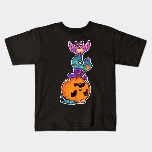 It's OWL Ways Halloween Kids T-Shirt by RandyCrider